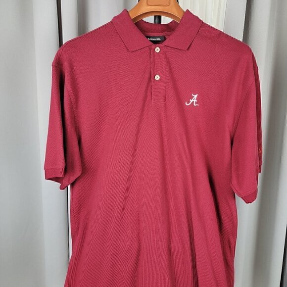 Ashworth Other - Ashworth Alabama Crimson Tide 100% Cotton Polo Shirt Maroon Size XL